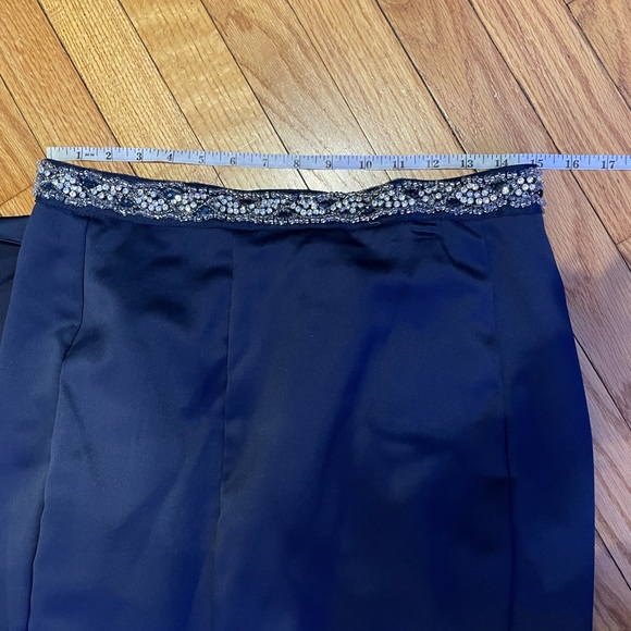 Sequin Heart Vintage y2k Embellish Mermaid Trumpet Crystal Beads Cascade Draped - Picture 8 of 10